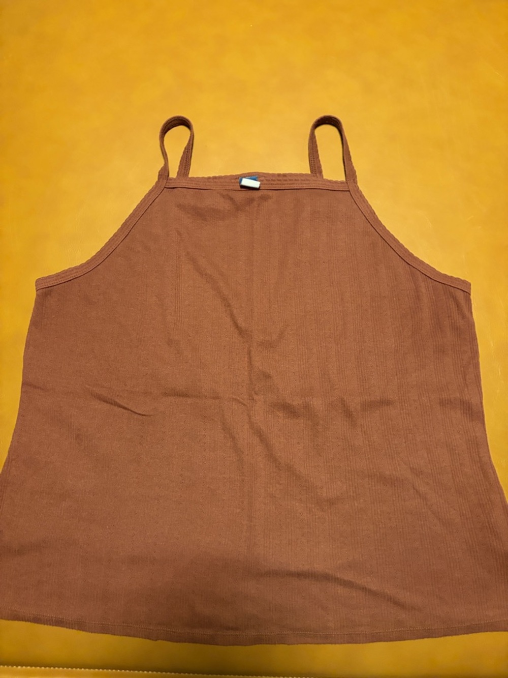 Old Navy Rust Ribbed High Neck Camisole